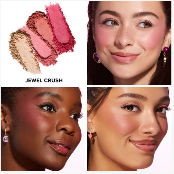 NWT- *LIMITED EDITION* Too Faced Jewel Crush Blush & Highlighter Collection - Picture 7 of 12
